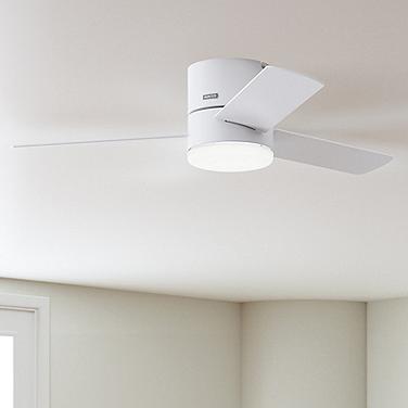 52" Hunter Minimus Fresh White 3-Blade LED Ceiling Fan with Remote