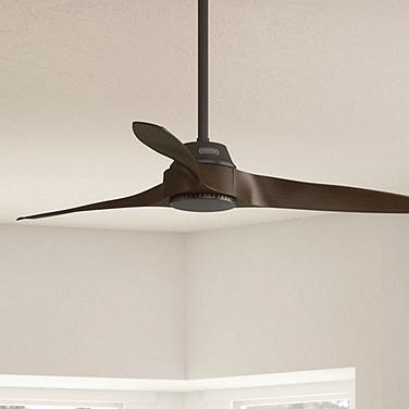52" Hunter Mosley Premier Bronze Damp Rated Ceiling Fan and Wall Contr