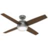 52" Hunter Oceana Silver WeatherMax Wet Rated Fan with Wall Control