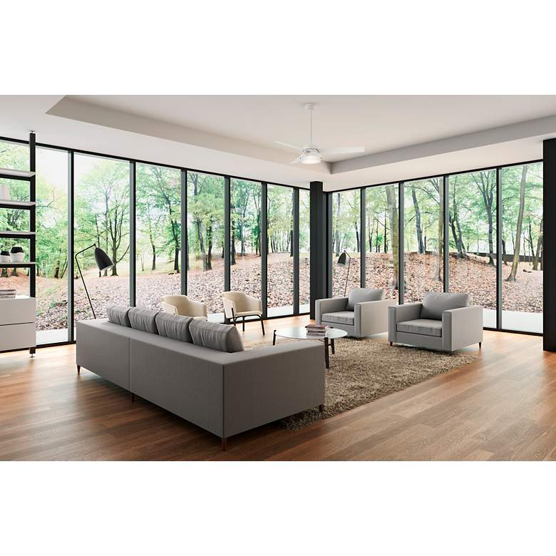 Image 3 52" Hunter Sentinel Indoor Fresh White LED Ceiling Fan with Remote more views