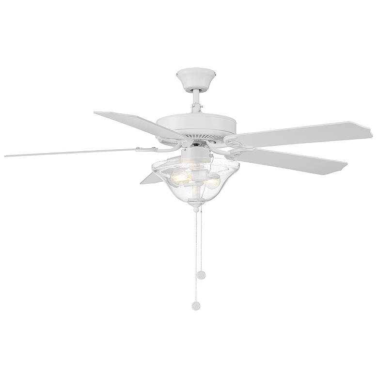 Image 1 52" 2-Light Ceiling Fan in Bisque White