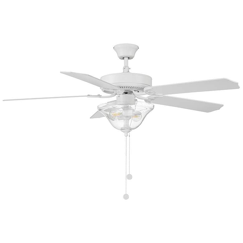 Image 2 52" 2-Light Ceiling Fan in Bisque White more views