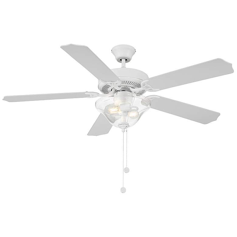 Image 4 52" 2-Light Ceiling Fan in Bisque White more views