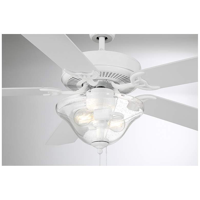 Image 5 52" 2-Light Ceiling Fan in Bisque White more views