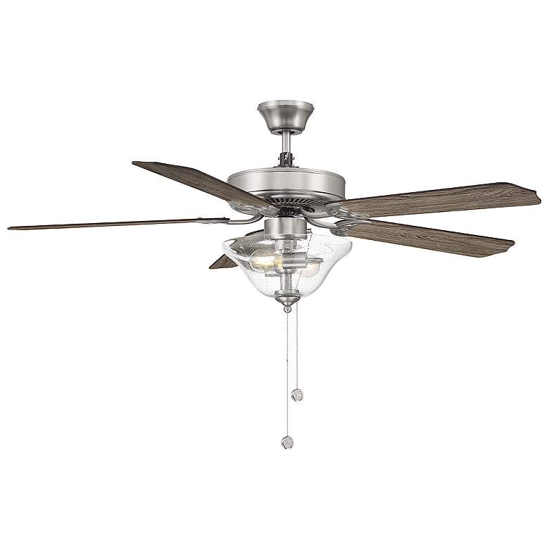 Image 1 52" 2-Light Ceiling Fan in Brushed Nickel