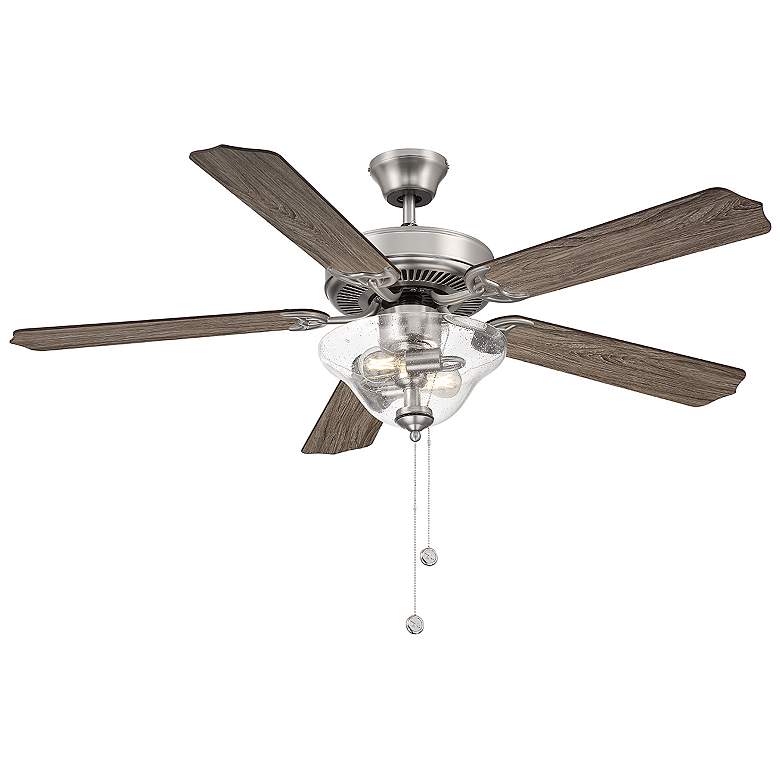 Image 4 52" 2-Light Ceiling Fan in Brushed Nickel more views