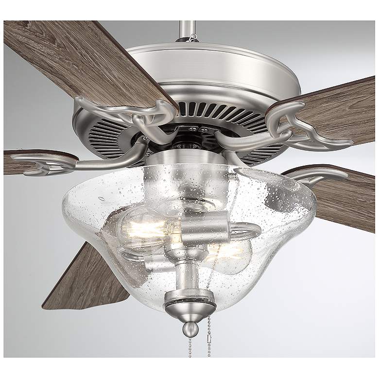 Image 5 52" 2-Light Ceiling Fan in Brushed Nickel more views
