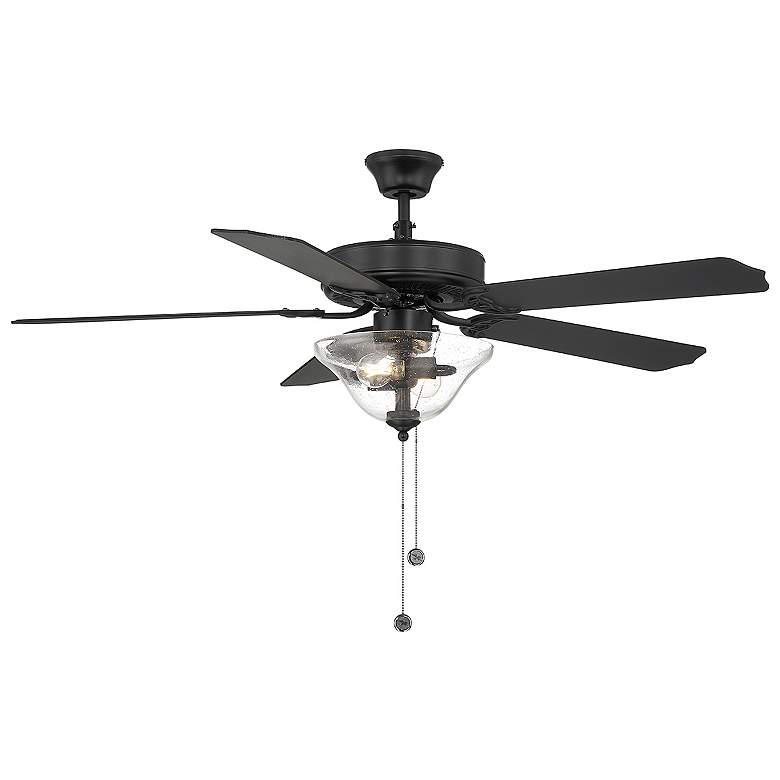 Image 1 52" 2-Light Ceiling Fan in Matte Black