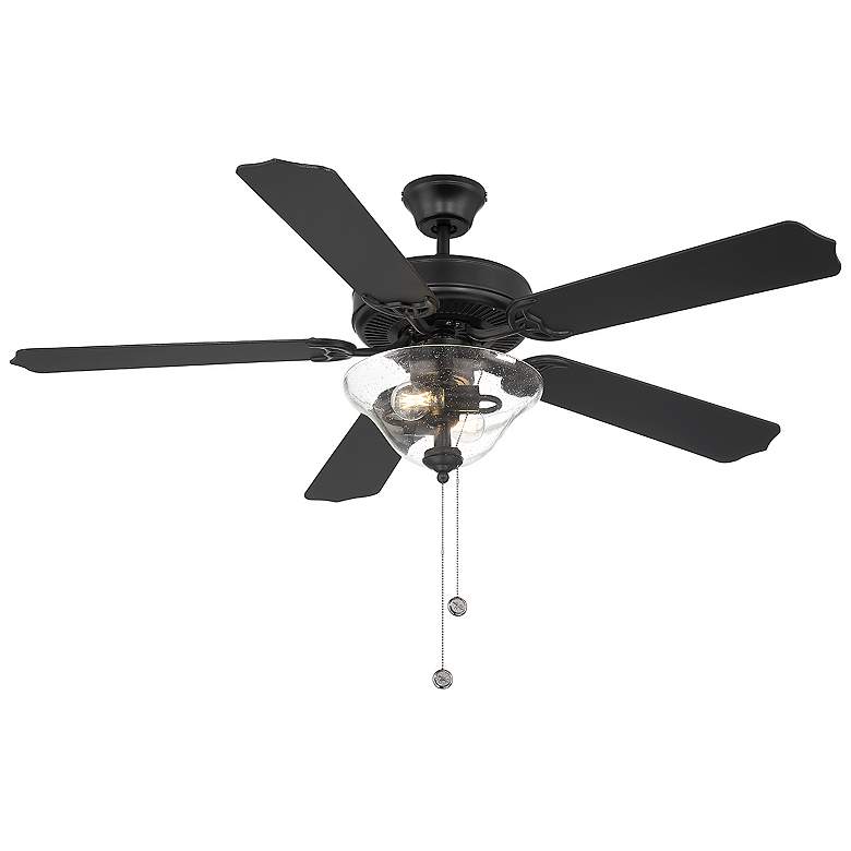 Image 4 52" 2-Light Ceiling Fan in Matte Black more views