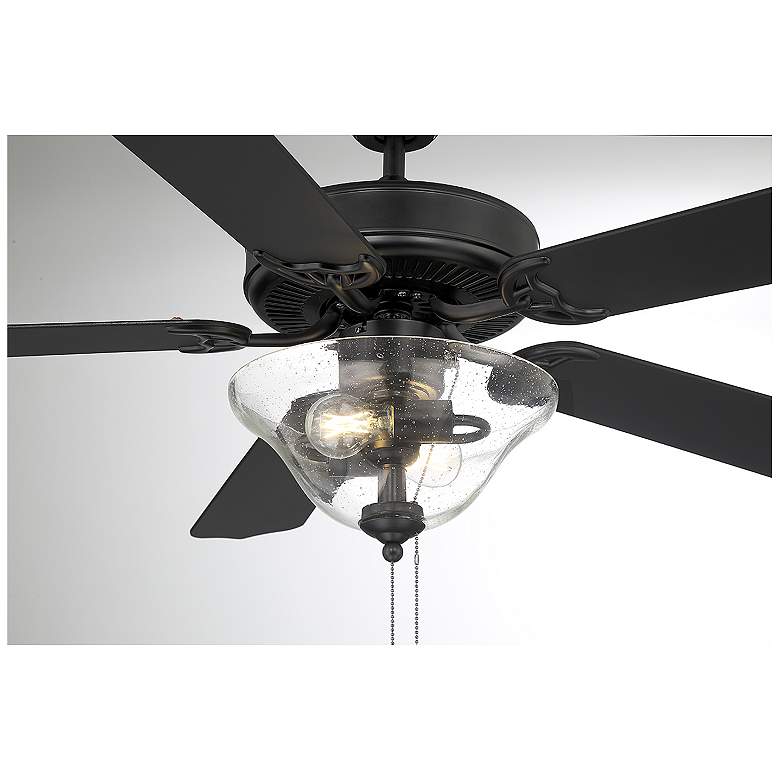 Image 5 52" 2-Light Ceiling Fan in Matte Black more views