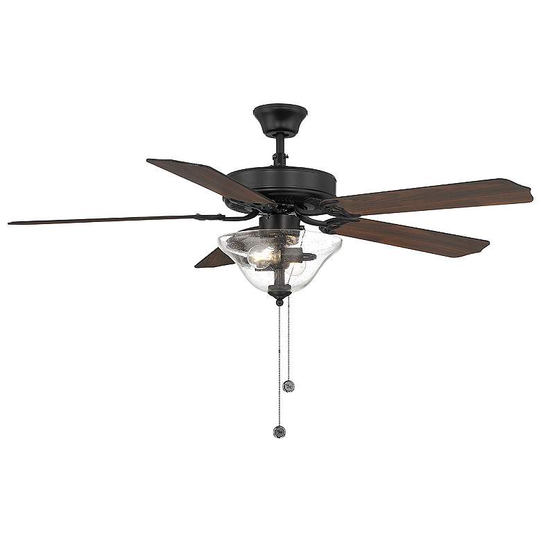 Image 6 52" 2-Light Ceiling Fan in Matte Black more views