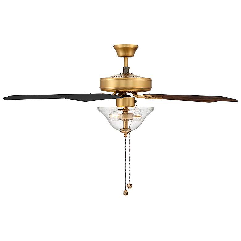 Image 3 52" 2-Light Ceiling Fan in Natural Brass more views