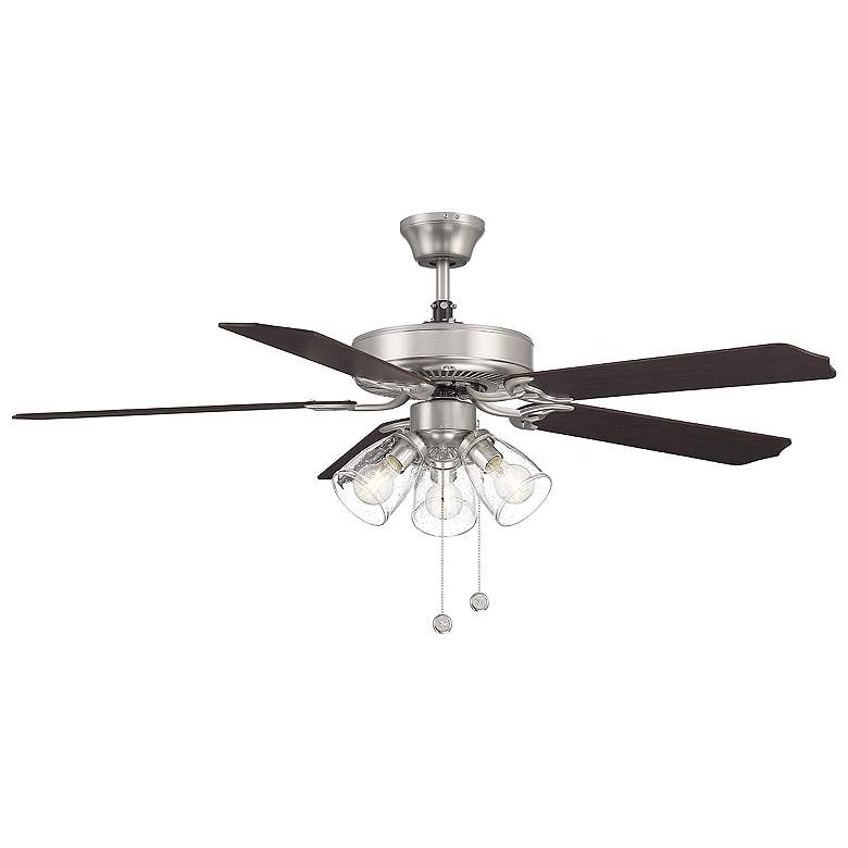 Image 1 52" 3-Light Ceiling Fan in Brushed Nickel