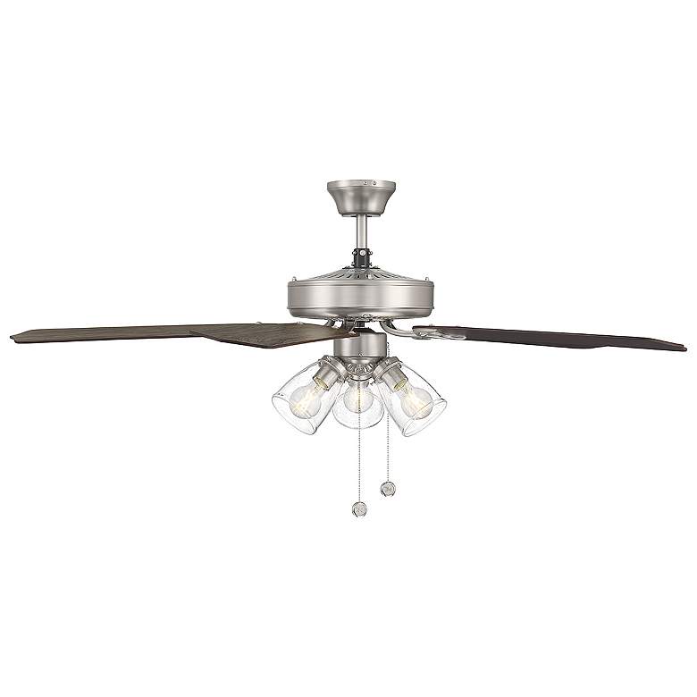 Image 3 52" 3-Light Ceiling Fan in Brushed Nickel more views