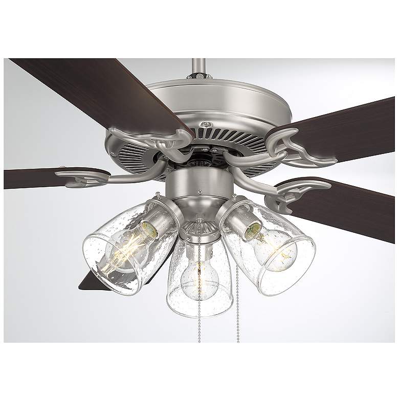 Image 5 52" 3-Light Ceiling Fan in Brushed Nickel more views