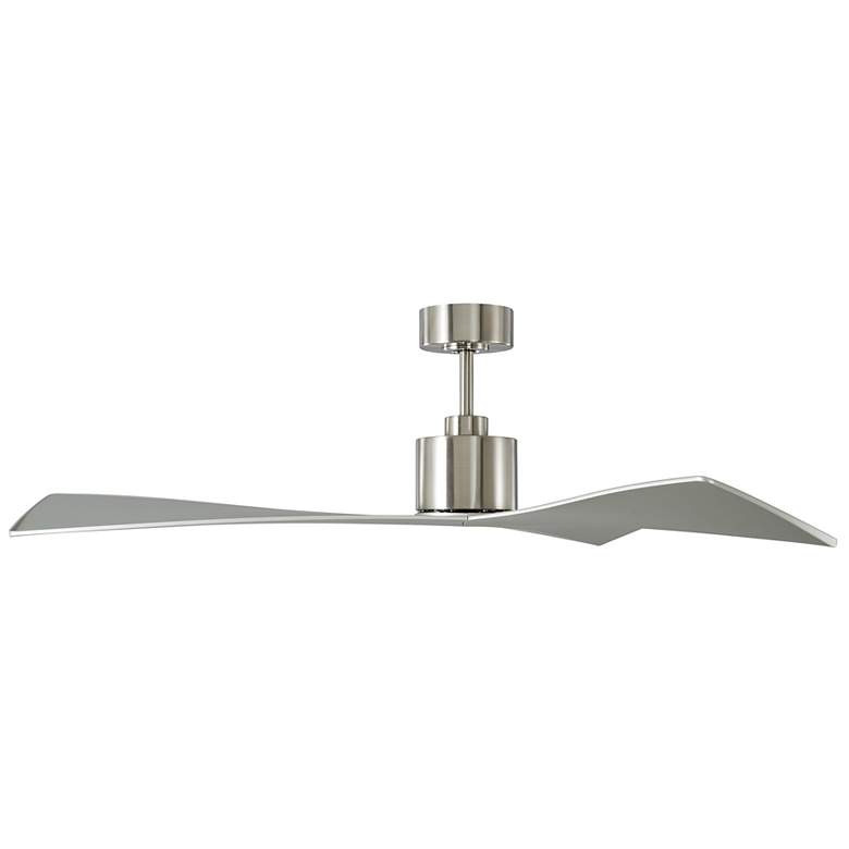 Image 3 52" Adler Brushed Steel Ceiling Fan w/ Silver Blades more views
