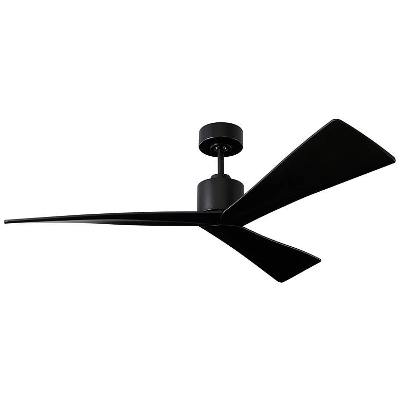 Image 1 52" Adler Matte Black Ceiling Fan with Matte Black Blades