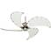 52" Aerial Brushed Nickel Canvas Blade Ceiling Fan