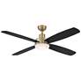 2_52" Aeris Brushed Brass LED Ceiling Fan with Black Blades more views