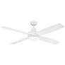 1_52" Aeris Matte White LED Ceiling Fan w/ Frosted Glass