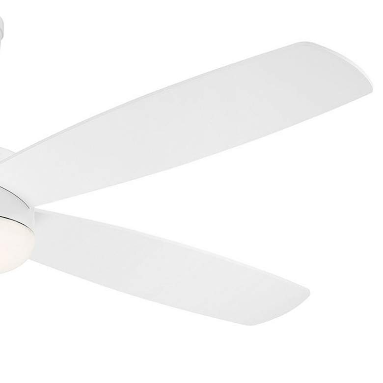 Image 3 52" Aeris Matte White LED Ceiling Fan w/ Frosted Glass more views