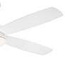 3_52" Aeris Matte White LED Ceiling Fan w/ Frosted Glass more views