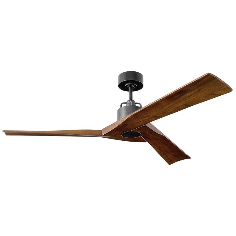 Image 1 52" Alma Aged Pewter and Dark Walnut Smart Ceiling Fan