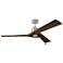 52" Alma Brushed Steel Ceiling Fan w/ Weathered Oak Blades