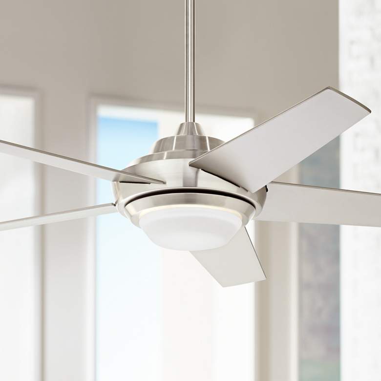 Image 1 52" Ascend™ Brushed Nickel LED Ceiling Fan with Remote Control