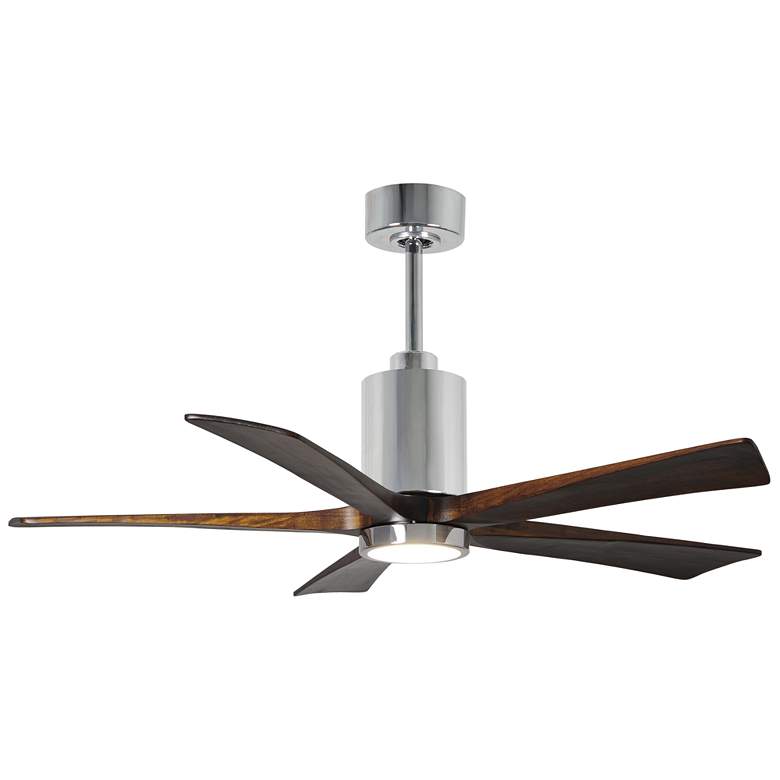Image 1 52 inch Atlas Patricia Polished Chrome 5-Blade Ceiling Fan