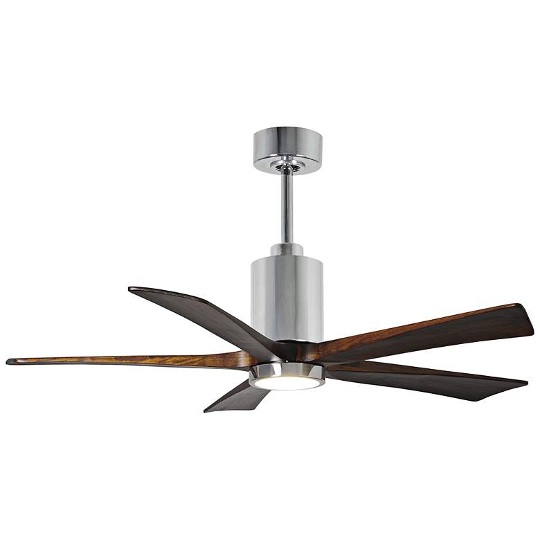 Image 1 52 inch Atlas Patricia Polished Chrome 5-Blade Ceiling Fan