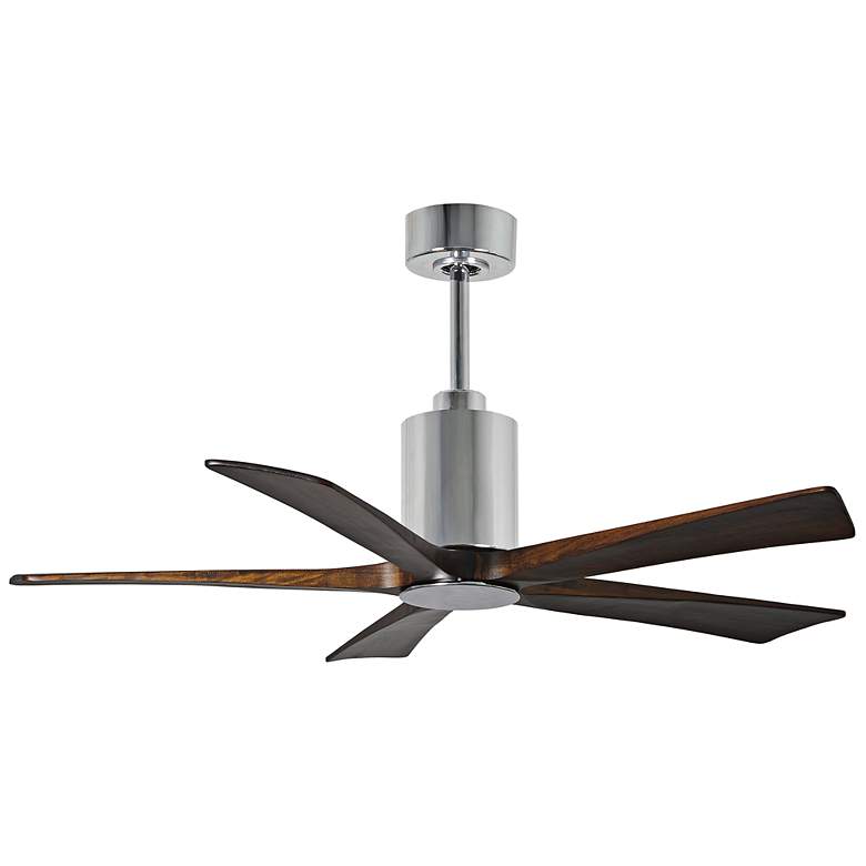 Image 3 52" Atlas Patricia Polished Chrome 5-Blade Ceiling Fan more views