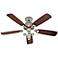 52" Attitude Brushed Nickel Ceiling Fan with Light