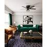 3_52" Bennett Matte Black and Greyed Walnut LED Ceiling Fan more views