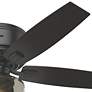 6_52" Bennett Matte Black and Greyed Walnut LED Ceiling Fan more views