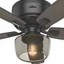 7_52" Bennett Matte Black and Greyed Walnut LED Ceiling Fan more views