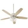 52" Breeze Satin Nickel 4-Light LED Ceiling Fan
