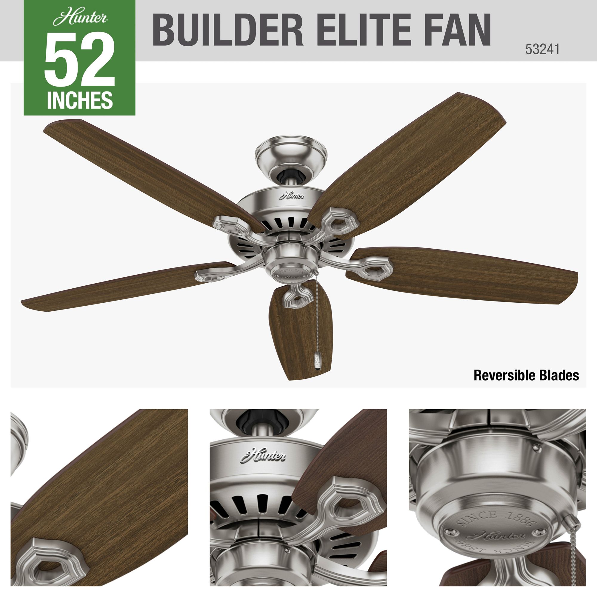 Image 5 52" Builder Elite fan more views