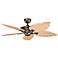 52" Canfield Climates™ Mocha - Oak Outdoor Ceiling Fan