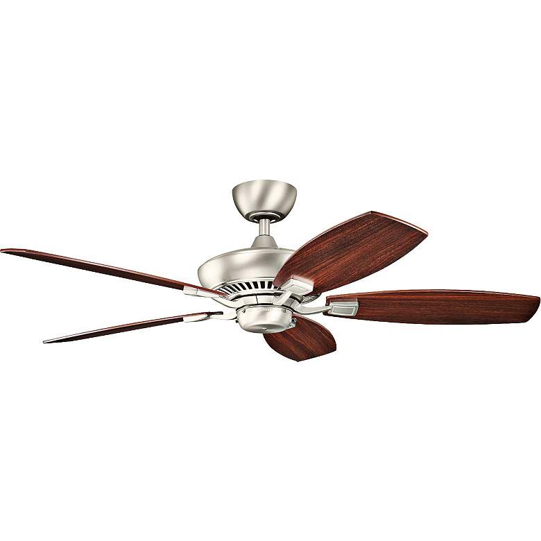 Image 3 52" Canfield Kichler Brushed Nickel Ceiling Fan with Pull Chain more views