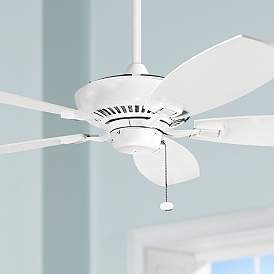 Image1 of 52" Canfield Kichler White Pull Chain Ceiling Fan