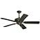 52" Carrera Veranda Golden Espresso Pull Chain Ceiling Fan