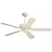 52" Carrera Veranda Summer White Pull Chain Ceiling Fan