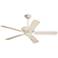 52" Carrera Veranda Summer White Pull Chain Ceiling Fan