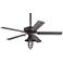 52" Casa Bay View Bronze Hooded Cage Damp LED Ceiling Fan