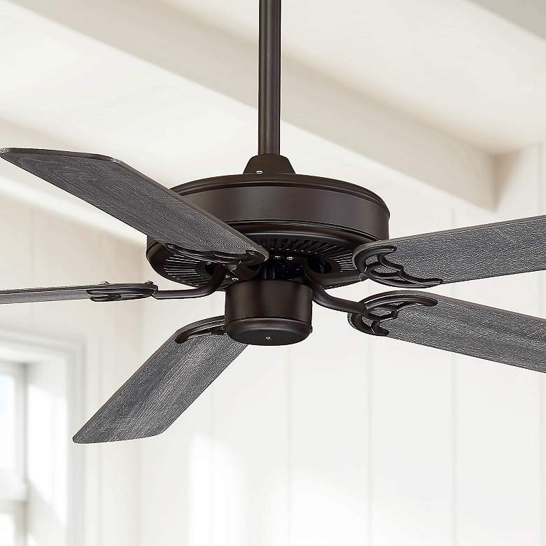 Image 1 52" Casa Bay View™ Oil Rubbed Bronze Damp Ceiling Fan