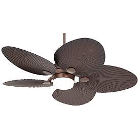 Image2 of 52" Casa Breeze Oil-Brushed Bronze LED Damp Ceiling Fan with Remote