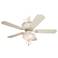 52" Casa Chic Ceiling Fan with Pretty and Pink Light Kit