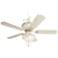 52" Casa Chic Ceiling Fan with Pretty and Pink Light Kit