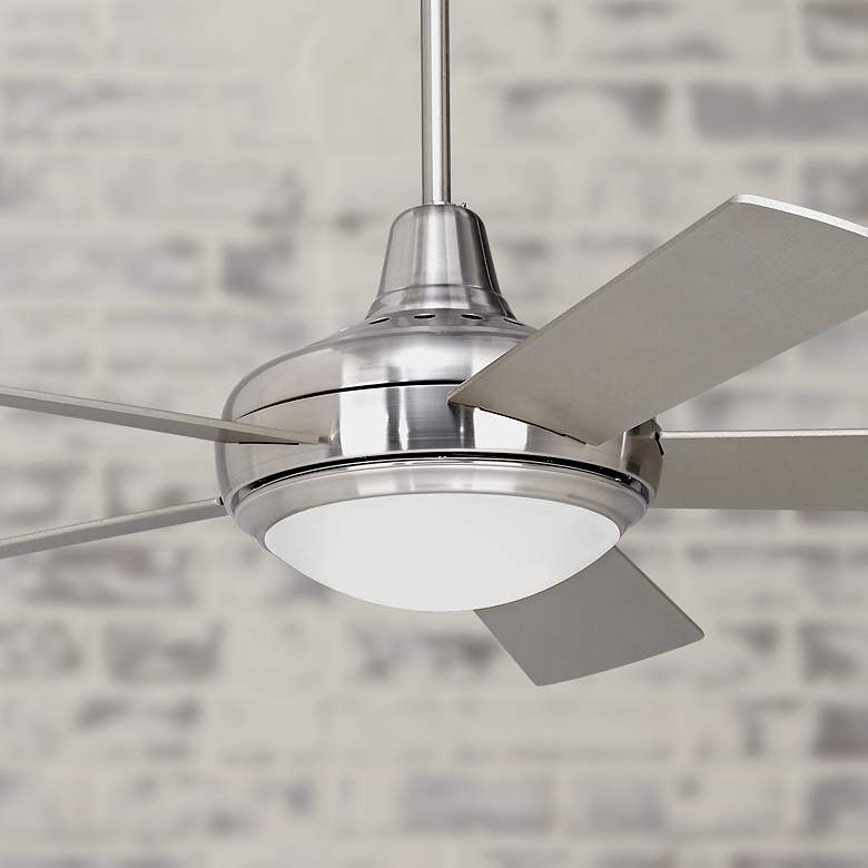 Image 1 52" Casa Compass™ Brushed Nickel Ceiling Fan